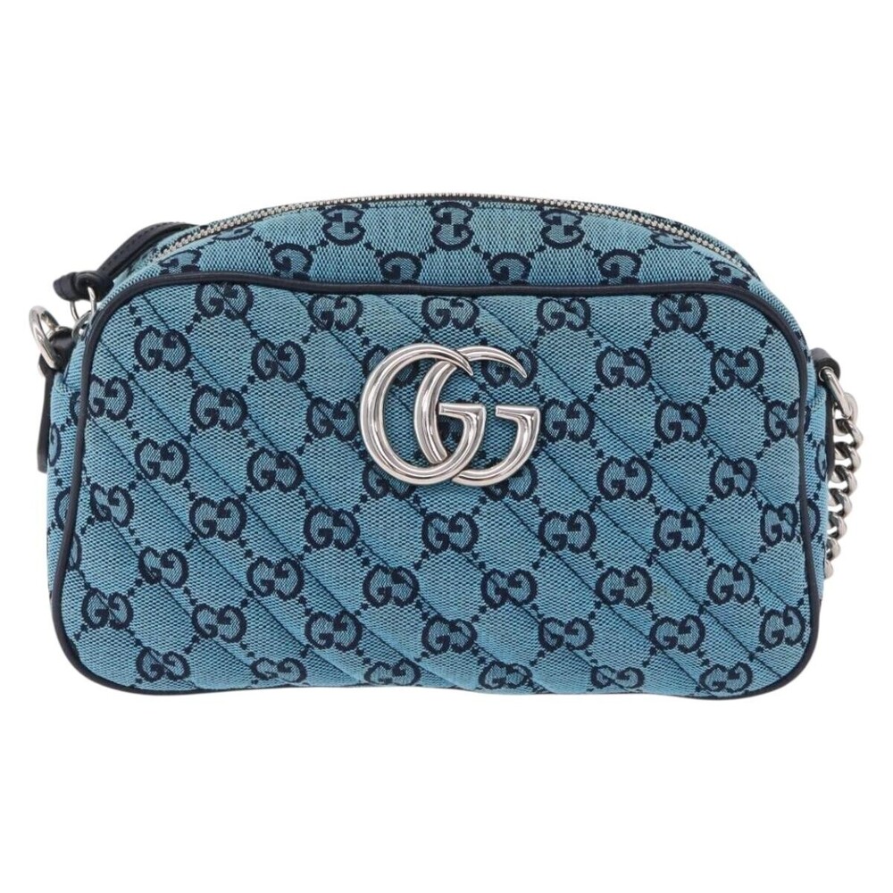 Gucci GG Marmont Multicolor Diagonal Quilted GG Canvas Small